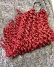 Load image into Gallery viewer, SALE - Burgundy Red Chunky Wave Bobble HairPiece
