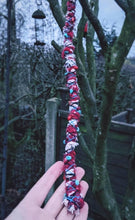 Load image into Gallery viewer, Red &amp; Blue Funky Caterpillar Dreadlock Wrap
