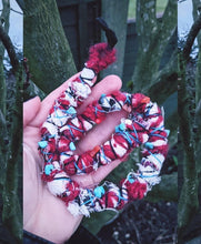 Load image into Gallery viewer, Red &amp; Blue Funky Caterpillar Dreadlock Wrap
