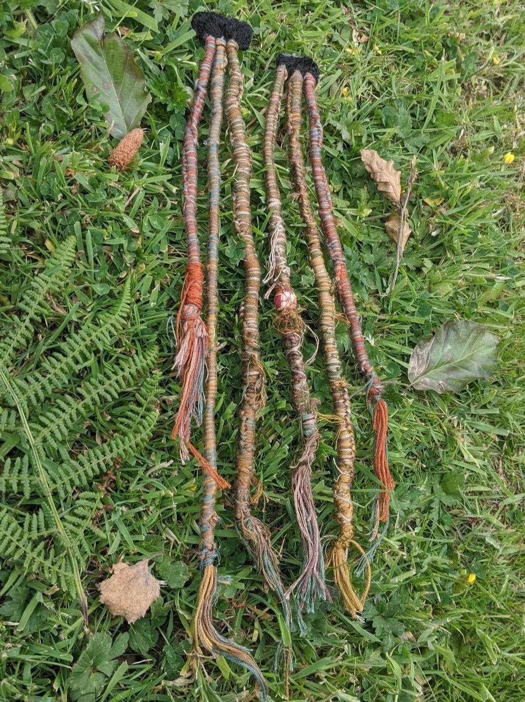 Woodland Themed Chunky Thread Wrap Clip-Ins