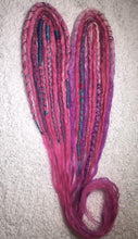 Load image into Gallery viewer, Pink, Blue &amp; Purple  Double Ended Synthetic Dreadlocks.
